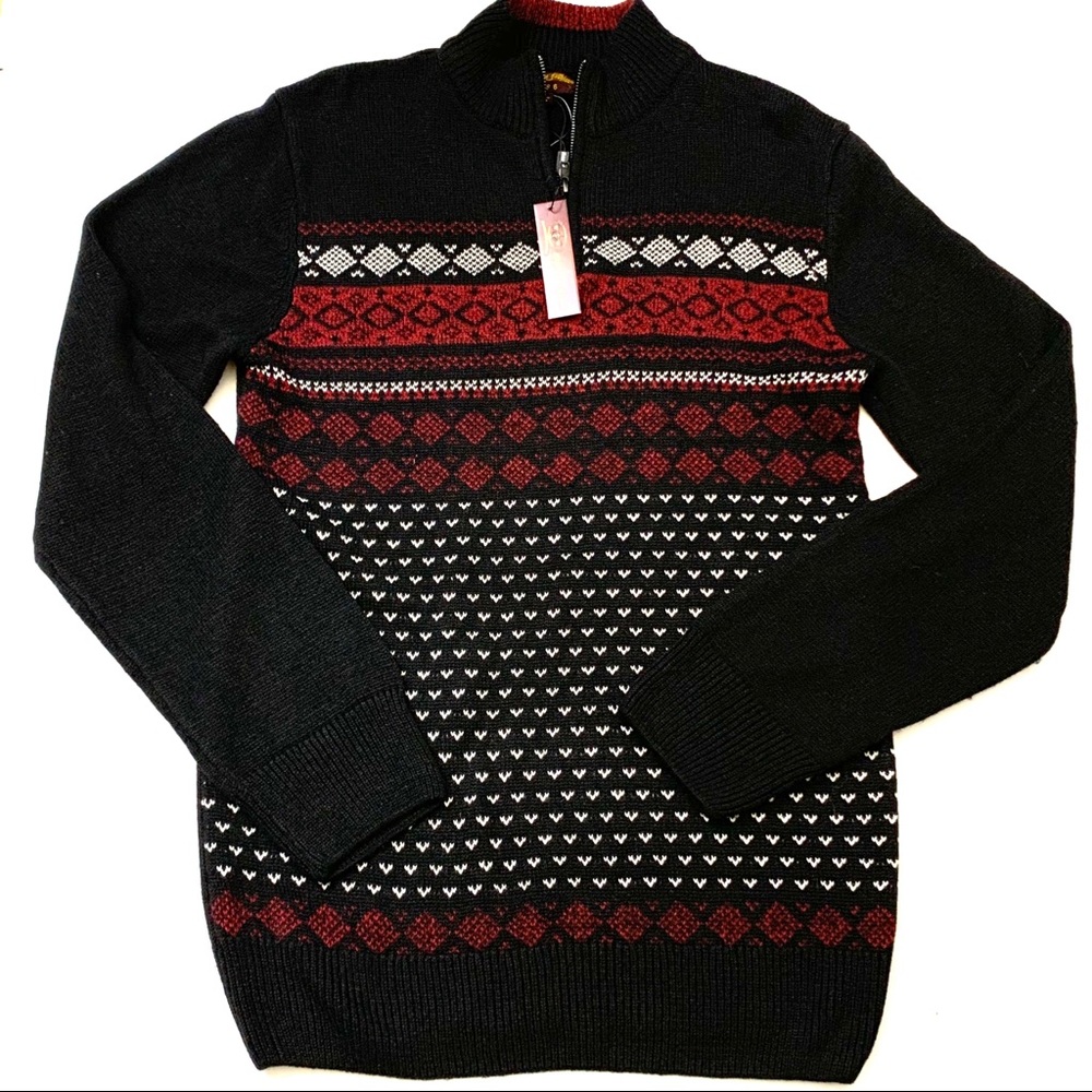Ministry of Fashion Pullover Knit Sweater 1/4 Zip